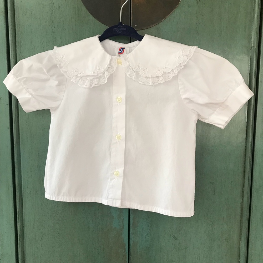 Creation Stummer lace bow blouse